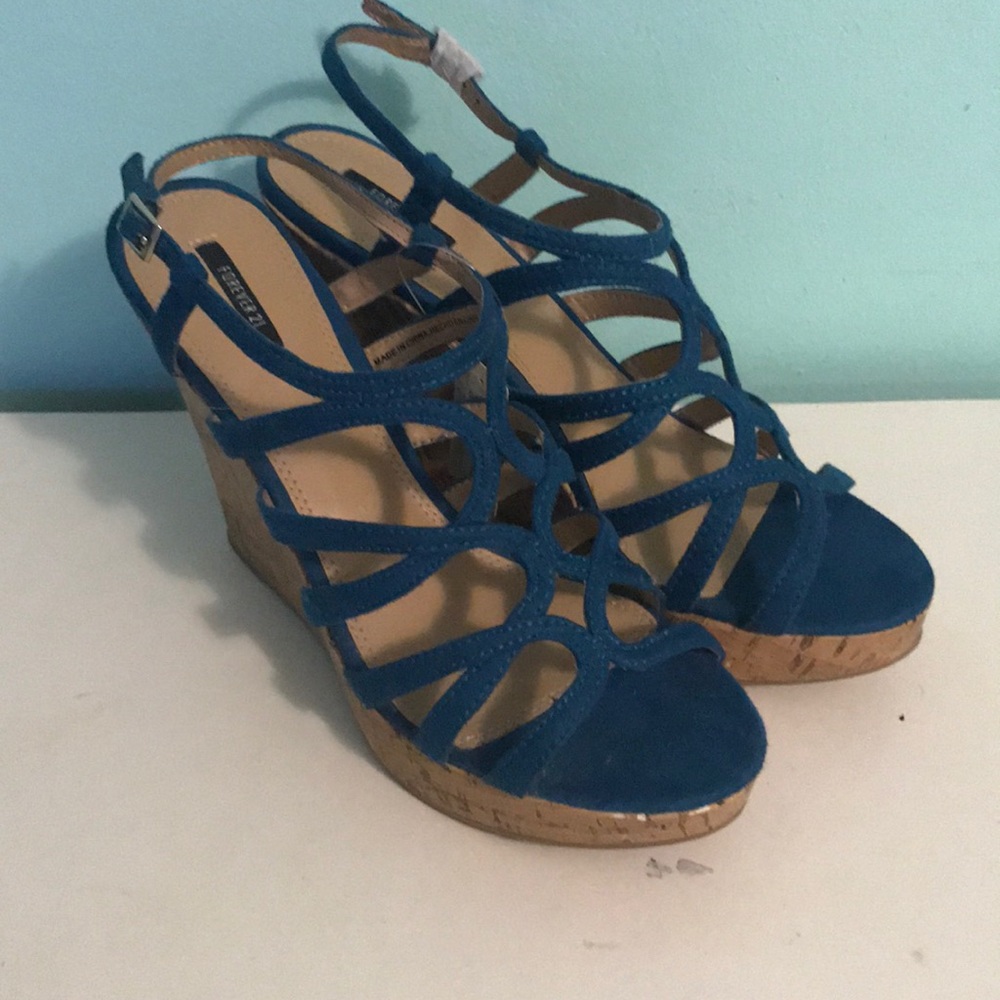 Turquoise Platforms Wedges